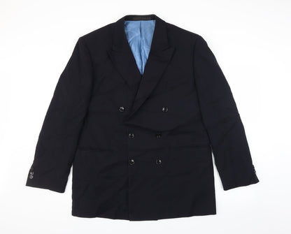 Mens UK Size 42 Marks and Spencer Regular Blue Suit Jacket