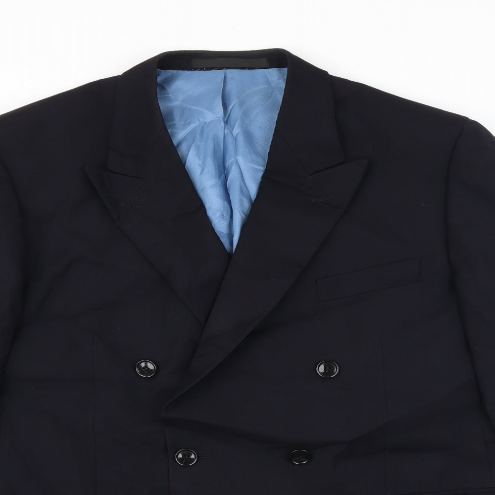 Mens UK Size 42 Marks and Spencer Regular Blue Suit Jacket