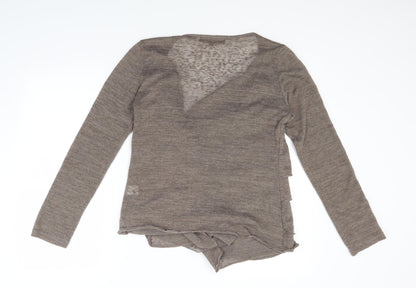 Miso Womens Brown   Cardigan Jumper Size 16