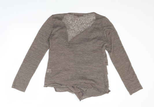 Miso Womens Brown   Cardigan Jumper Size 16