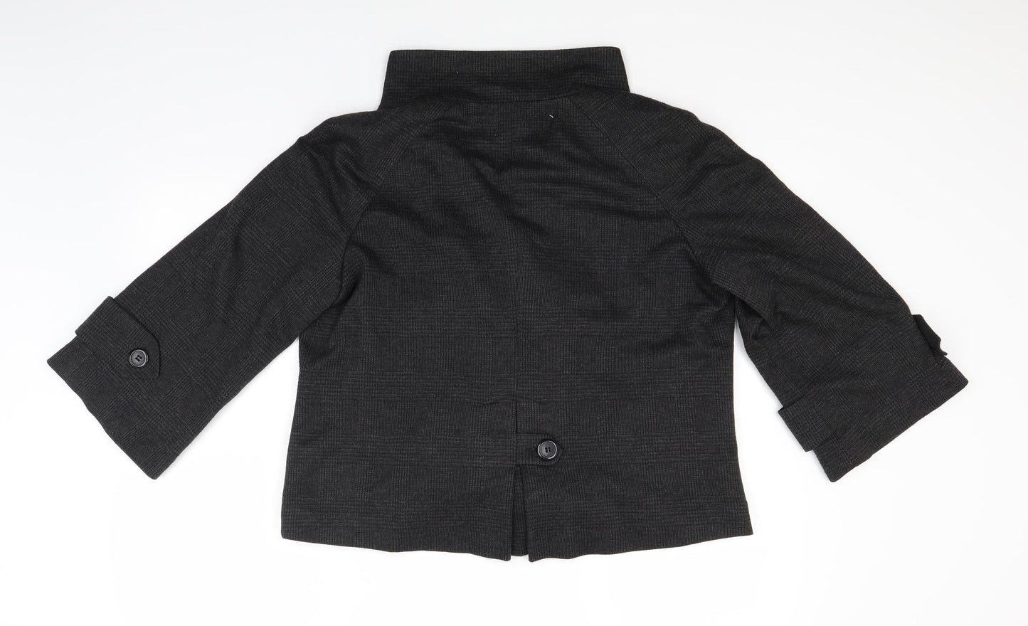 F&F Womens Black Plaid  Jacket  Size 14