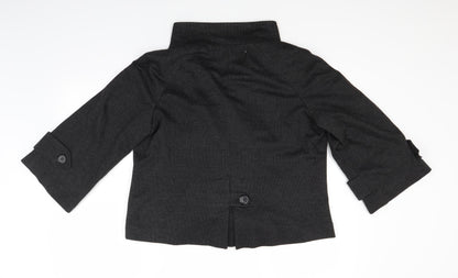 F&F Womens Black Plaid  Jacket  Size 14