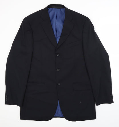 Mens UK Size 40 Impressions Regular Black Suit Jacket