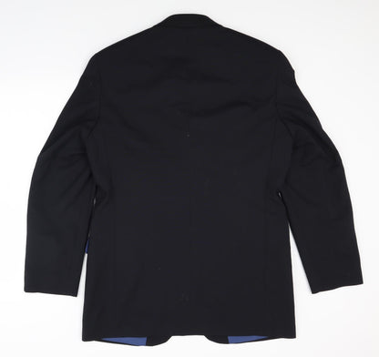 Mens UK Size 40 Impressions Regular Black Suit Jacket