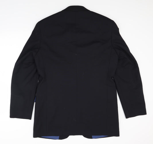 Mens UK Size 40 Impressions Regular Black Suit Jacket