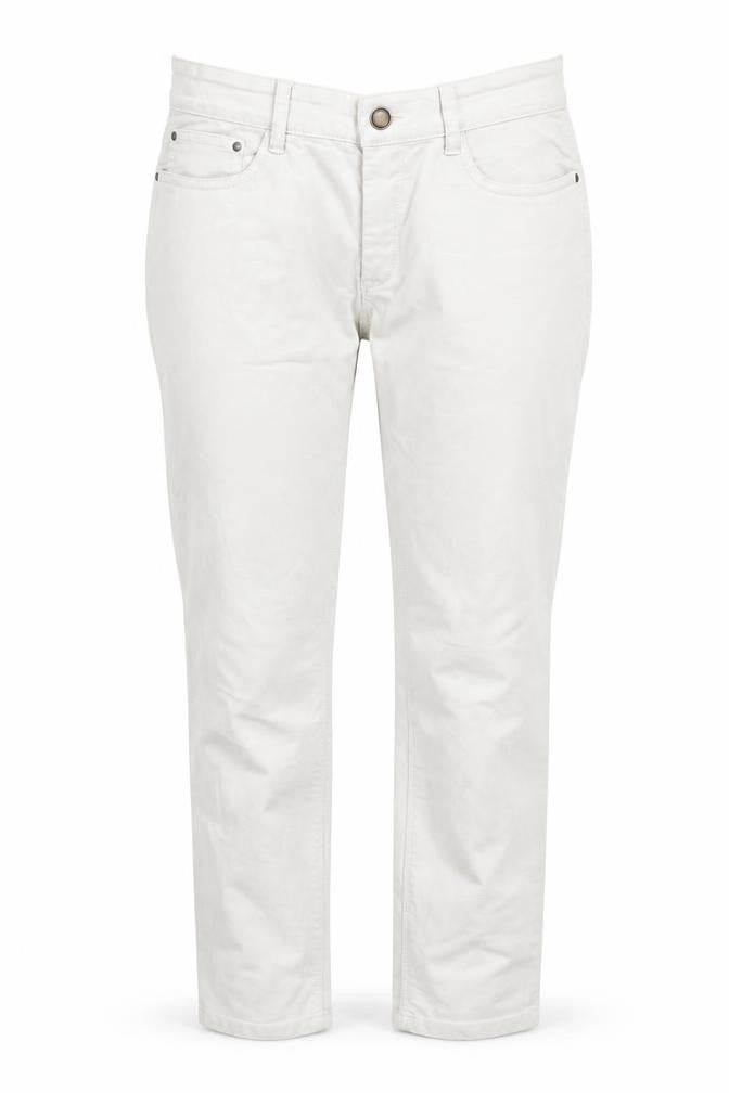Womens UK Size 8 Yessica Regular Fit Straight White Jeans