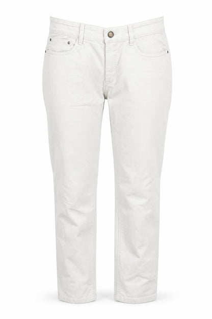 Womens UK Size 8 Yessica Regular Fit Straight White Jeans