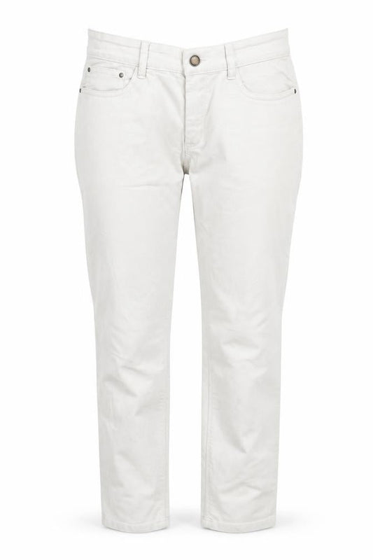 Womens UK Size 8 Yessica Regular Fit Straight White Jeans