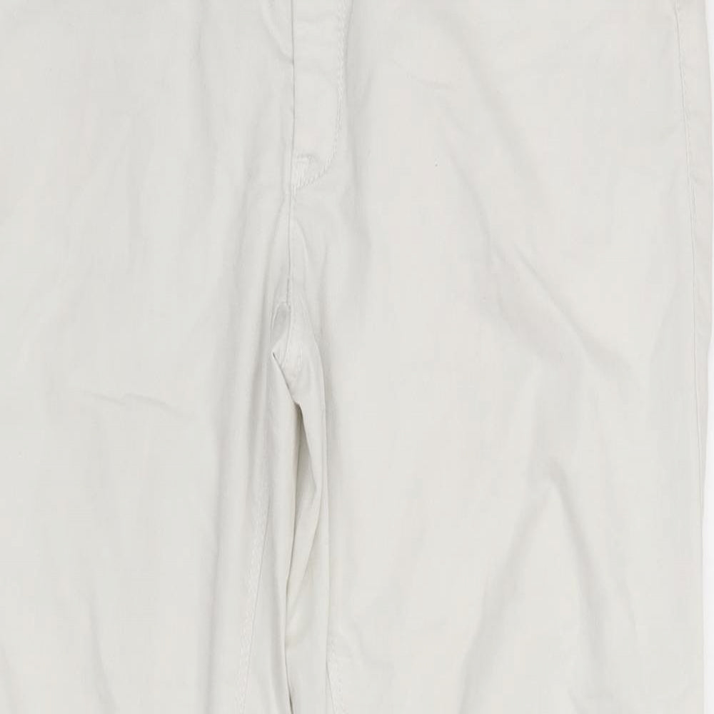 Yessica Womens White  Denim Straight Jeans Size 8 L26.5 in