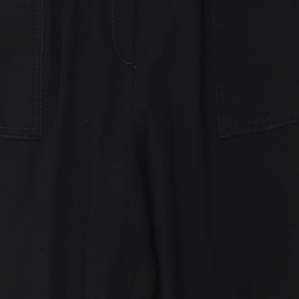 Womens UK Size 14 NEXT Regular Fit Dress Pants Black Trousers