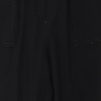 Womens UK Size 14 NEXT Regular Fit Dress Pants Black Trousers