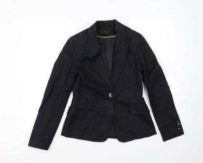 Womens UK Size 6 Preworn Regular Black Blazer