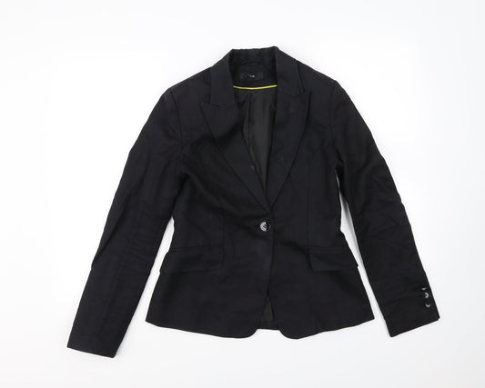 Womens UK Size 6 Preworn Regular Black Blazer