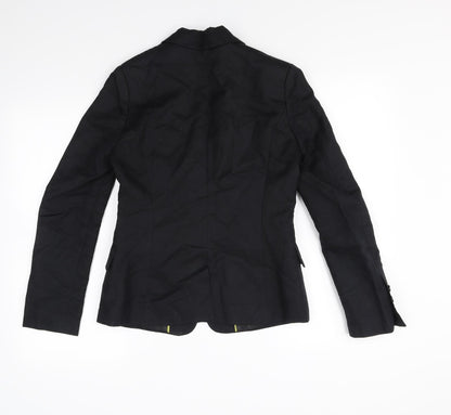 Womens UK Size 6 Preworn Regular Black Blazer