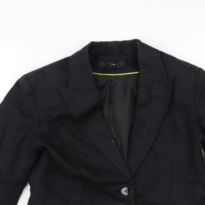 Womens UK Size 6 Preworn Regular Black Blazer