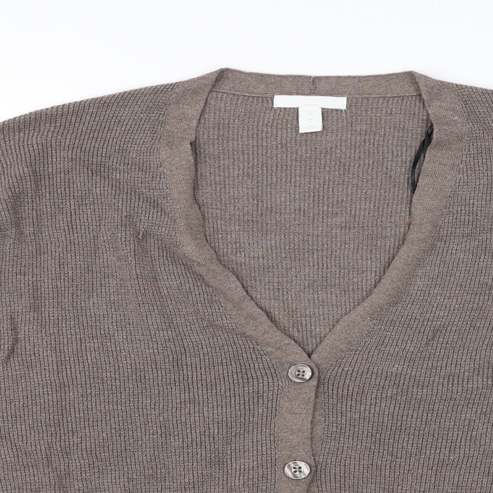 H&M Womens Brown   Cardigan Jumper Size M