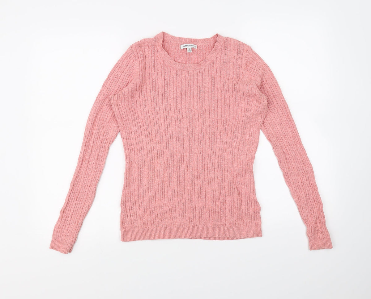 Croft & Barrow Womens Pink   Pullover Jumper Size S