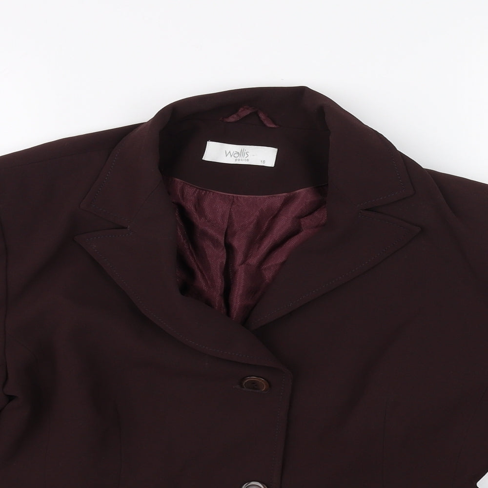 Wallis Womens Brown   Jacket Blazer Size 16