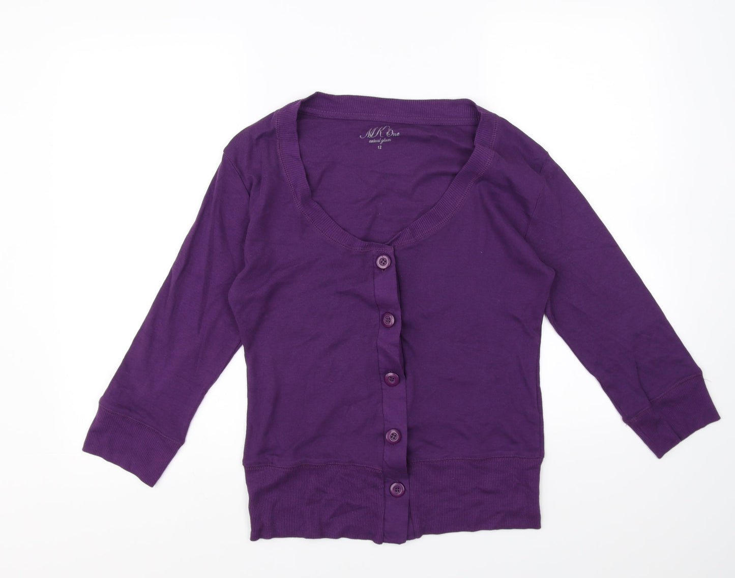 Mk one Womens Purple   Cardigan Jumper Size 12