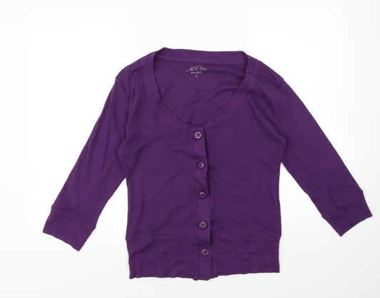 Mk one Womens Purple   Cardigan Jumper Size 12