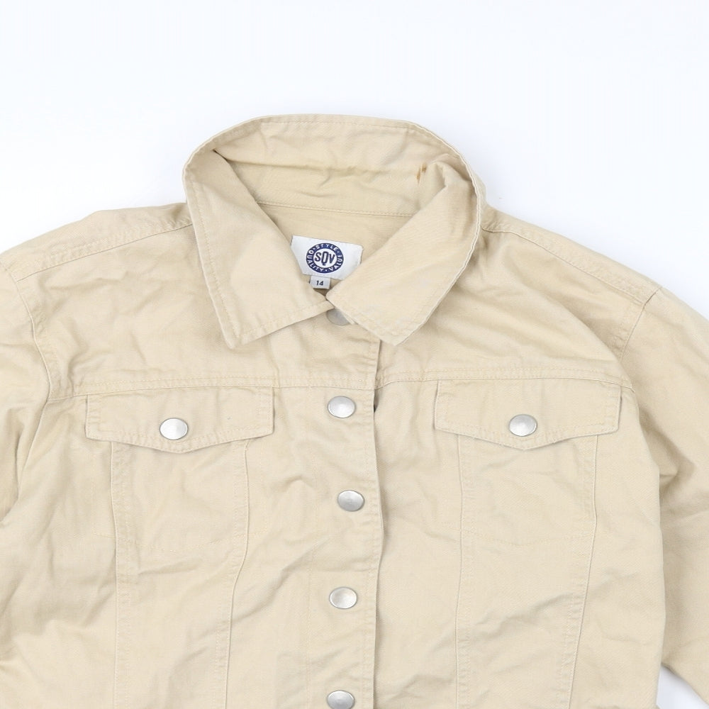 SQV Womens Beige   Jacket  Size 14