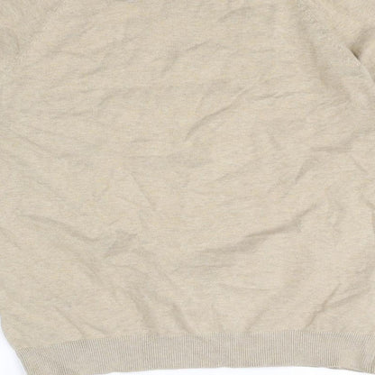Mens UK Size M Cedar Wood State Beige Pullover Sweatshirt