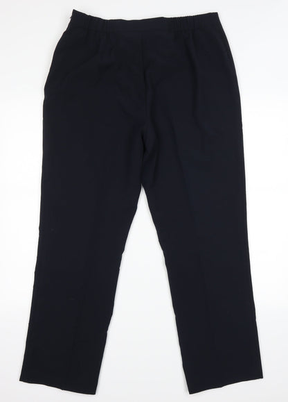 Womens UK Size 16 Marks and Spencer Regular Fit  Blue Trousers