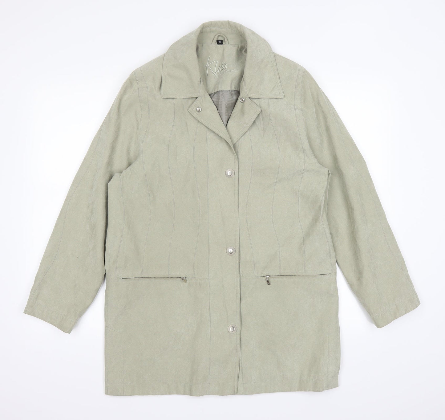 Klass Womens Green   Jacket Coat Size 10