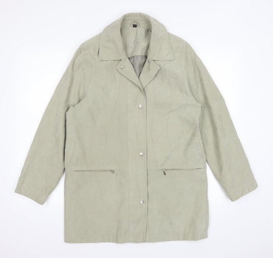 Klass Womens Green   Jacket Coat Size 10