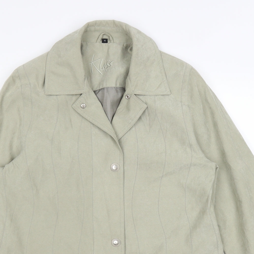 Klass Womens Green   Jacket Coat Size 10