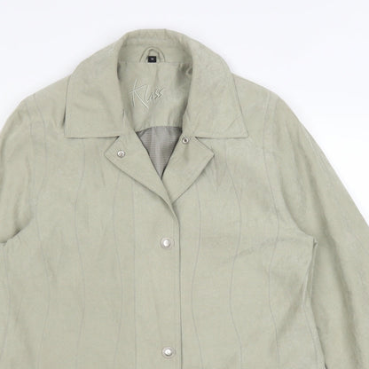 Klass Womens Green   Jacket Coat Size 10