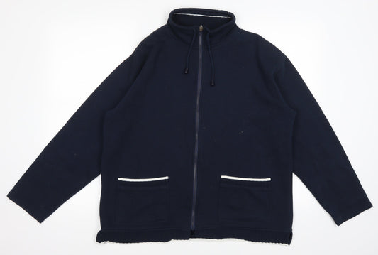 Akal Womens Blue   Full Zip Jumper Size M