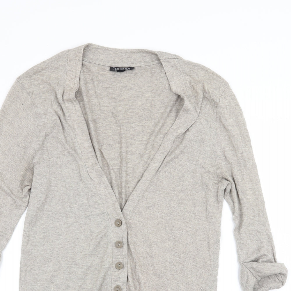 Topshop Womens Beige   Cardigan Jumper Size 8