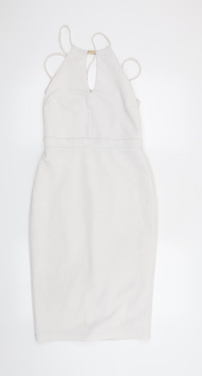 River Island Womens White   Bodycon  Size 10
