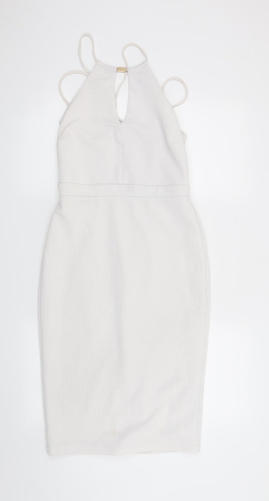 River Island Womens White   Bodycon  Size 10