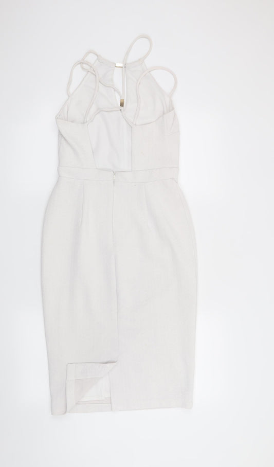 River Island Womens White   Bodycon  Size 10