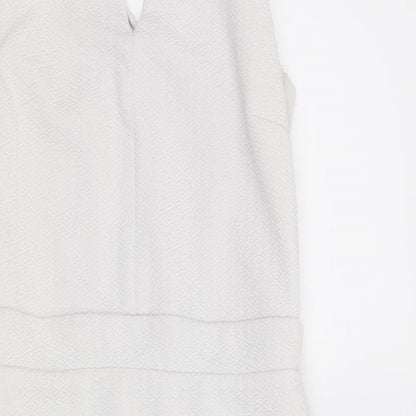 River Island Womens White   Bodycon  Size 10