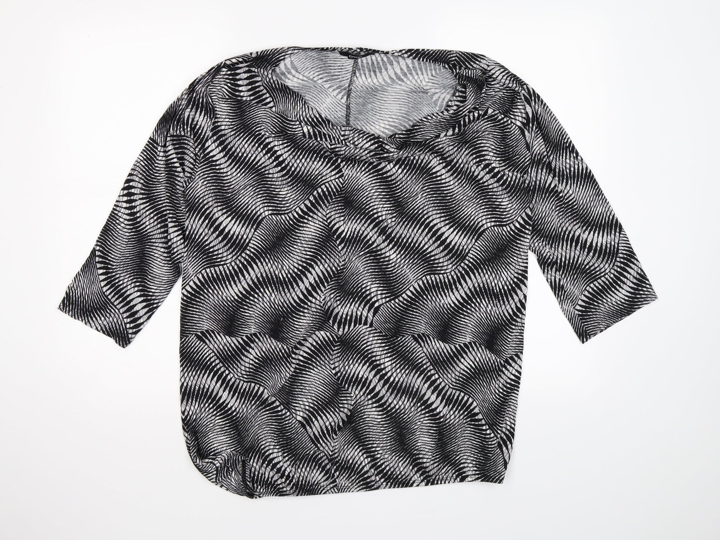 George Womens Black Striped  Basic Blouse Size 20