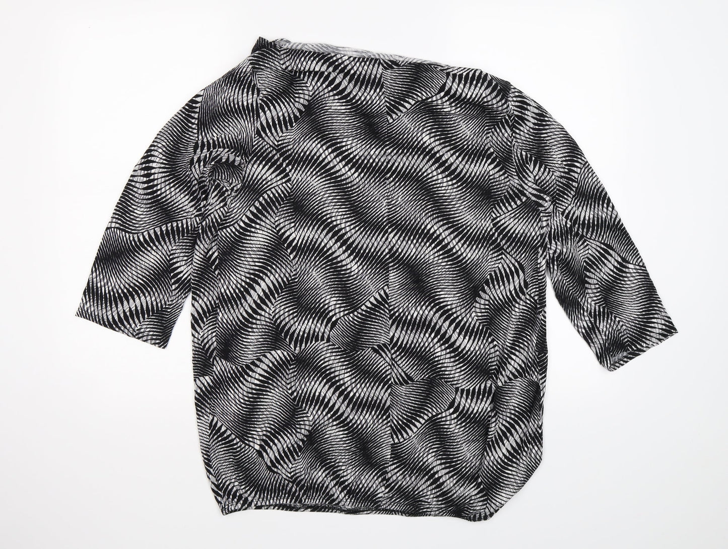 George Womens Black Striped  Basic Blouse Size 20