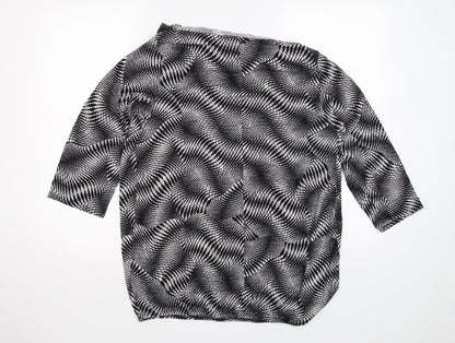 George Womens Black Striped  Basic Blouse Size 20