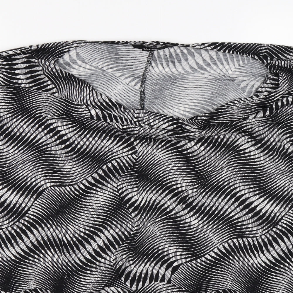 George Womens Black Striped  Basic Blouse Size 20