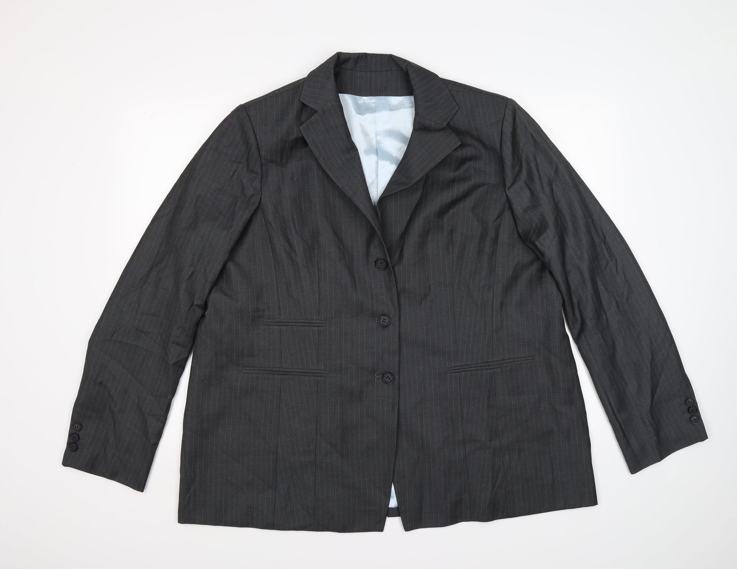 Mens UK Size 46 Preworn Regular Grey Suit Jacket
