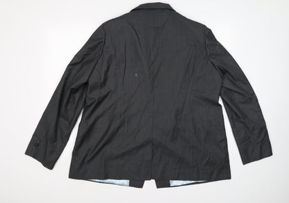 Mens UK Size 46 Preworn Regular Grey Suit Jacket