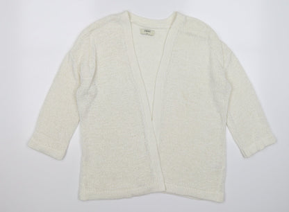 Papaya Womens Ivory  Crochet Cardigan Jumper Size M