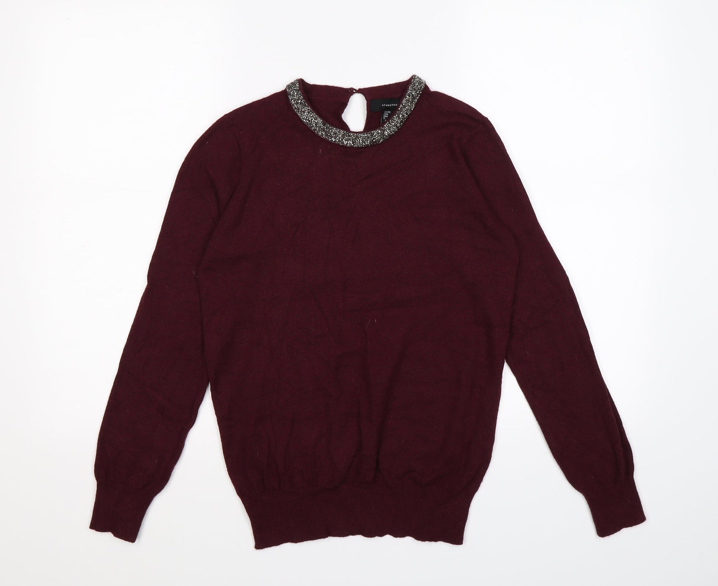 artmosphere Womens Red  Knit Pullover Jumper Size 12  - Burgundy