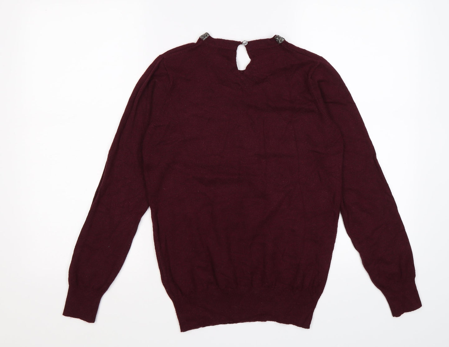 artmosphere Womens Red  Knit Pullover Jumper Size 12  - Burgundy