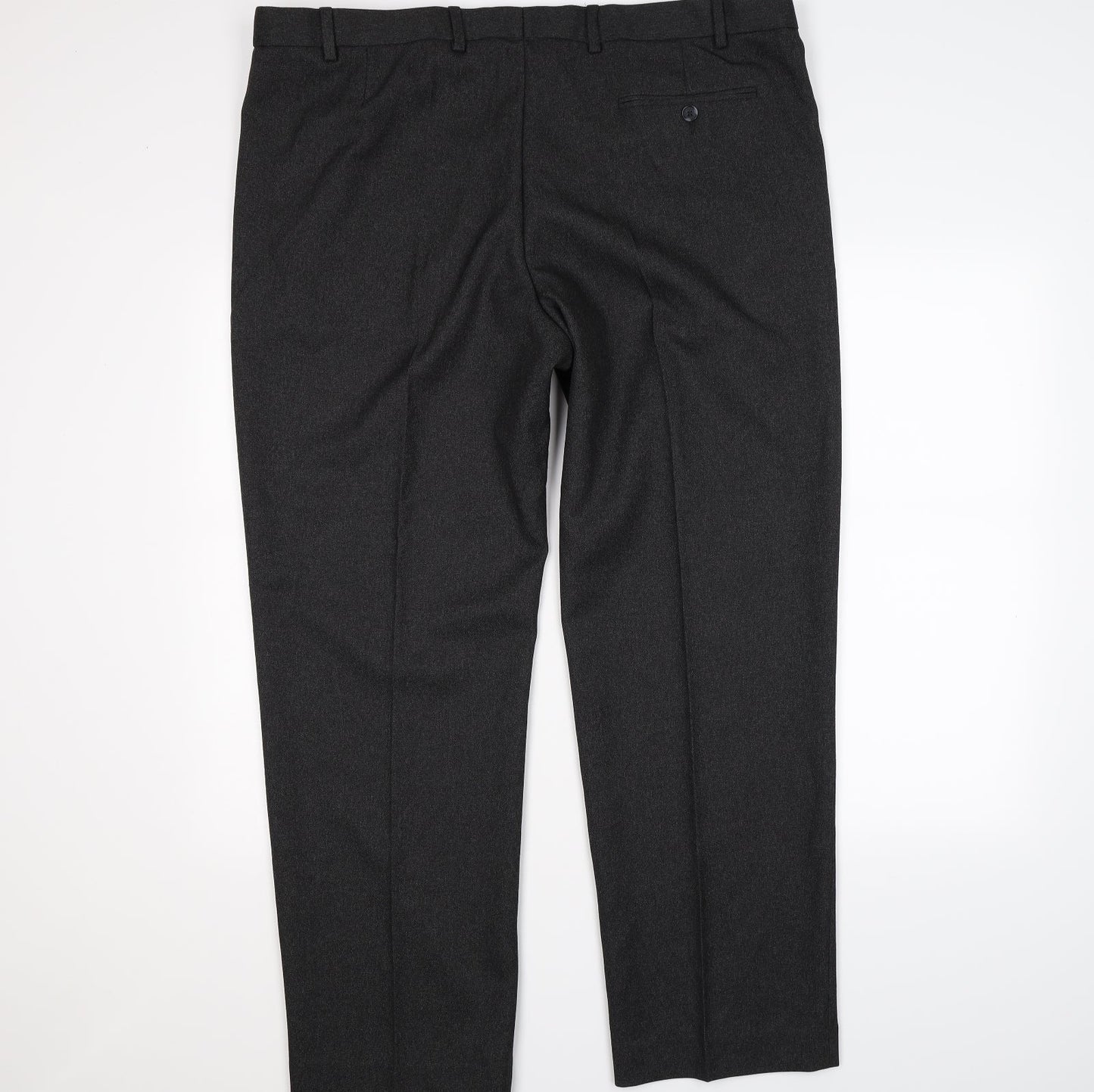 Womens UK Size 42 Marks and Spencer Regular Fit Dress Pants Grey Trousers