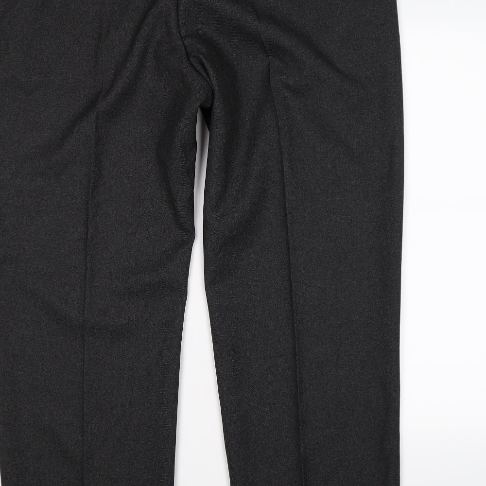 Womens UK Size 42 Marks and Spencer Regular Fit Dress Pants Grey Trousers