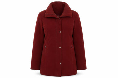 Gray & Osbourn Womens Red  Satin Puffer Jacket Coat Size 12