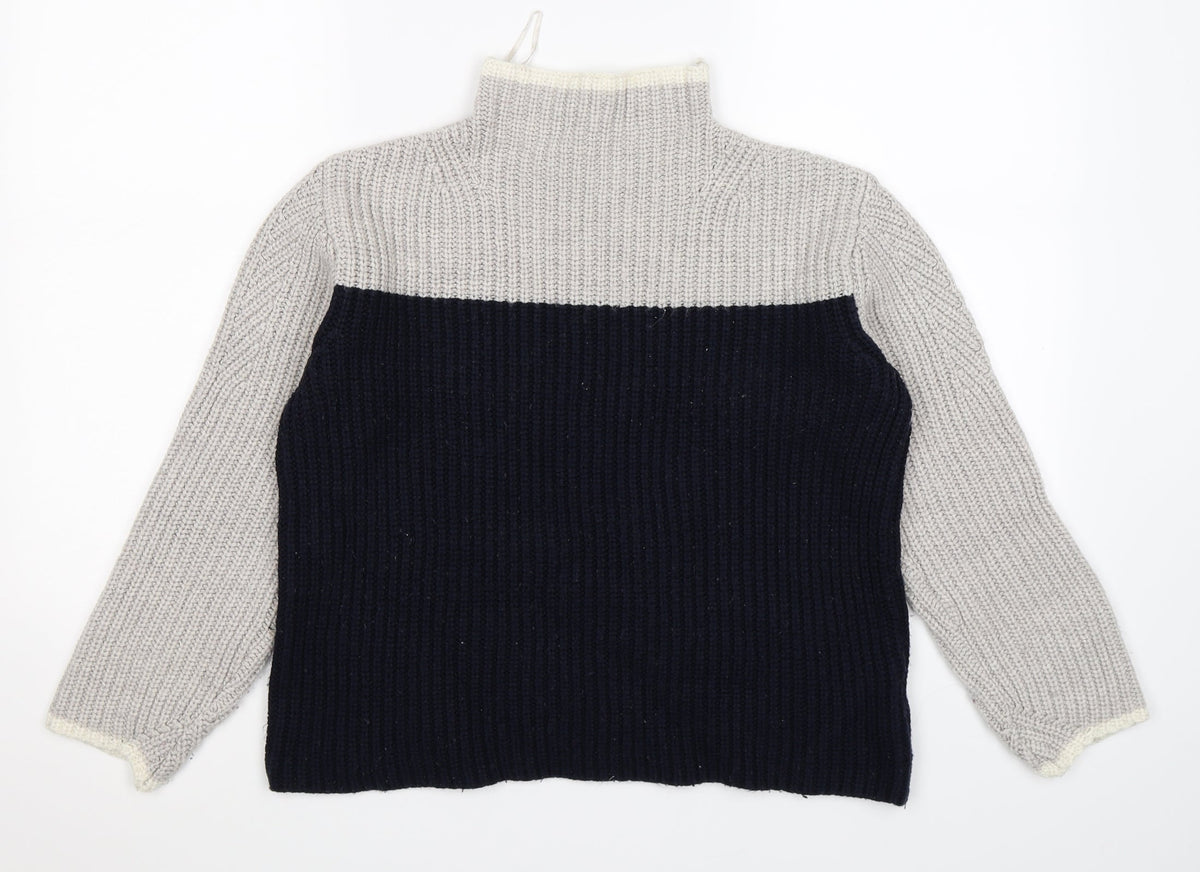 Marks & Spencer Womens Grey  Knit Pullover Jumper Size S